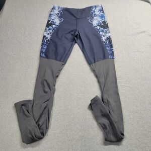 Alo Yoga Goddess Leggings Womens Small Navy Blue Ribbed Gym Yoga Running Workout